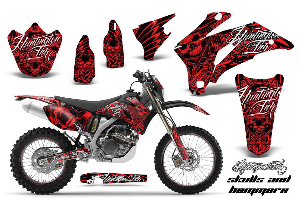 Yamaha WR250F WR450F 07-11 Graphics Kit HISH R NPs